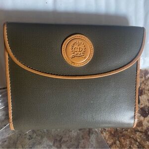 Dior  MONTAIGNE LEATHER WALLET Bifold EUC Vintage